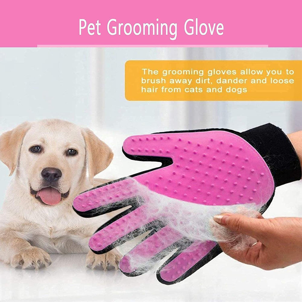 BYETOO grooming glove bath use offers gentle massage during bath time