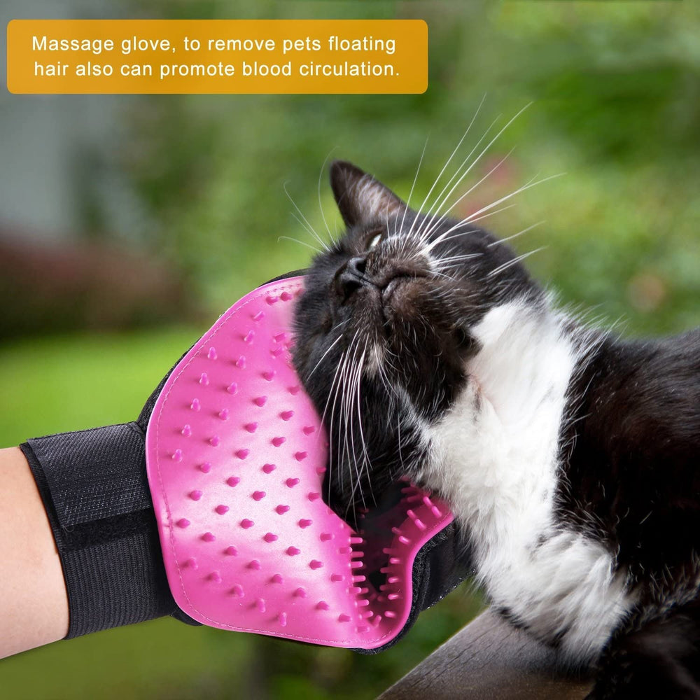 BYETOO grooming glove breathable mesh keeps hands comfortable during grooming