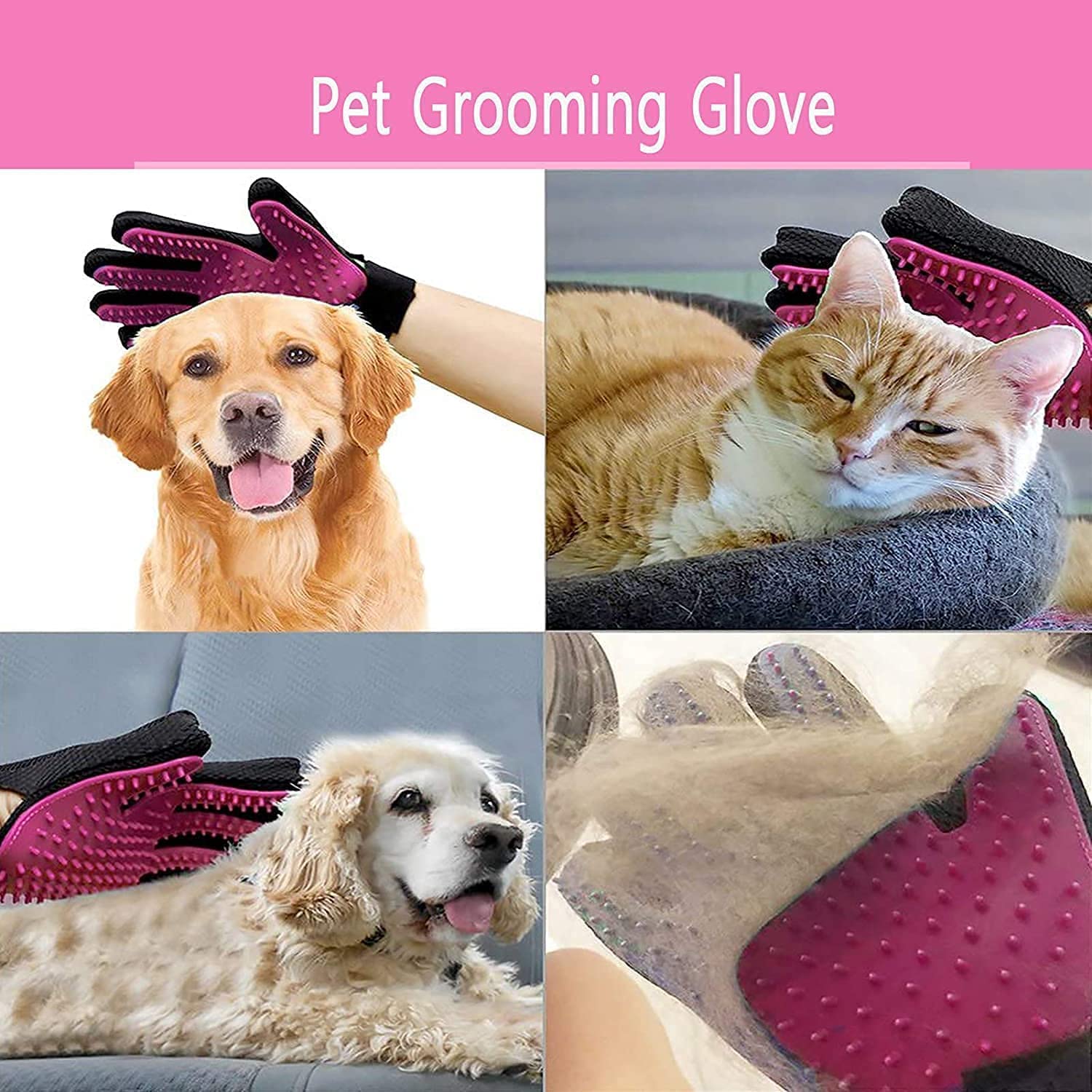 BYETOO grooming glove easy to clean and quick maintenance