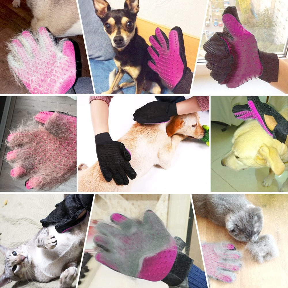 BYETOO grooming glove suitable for dogs, cats, rabbits, and horses