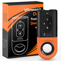 ByteRoll dog bark deterrent front view with dual emitters for broader training coverage.