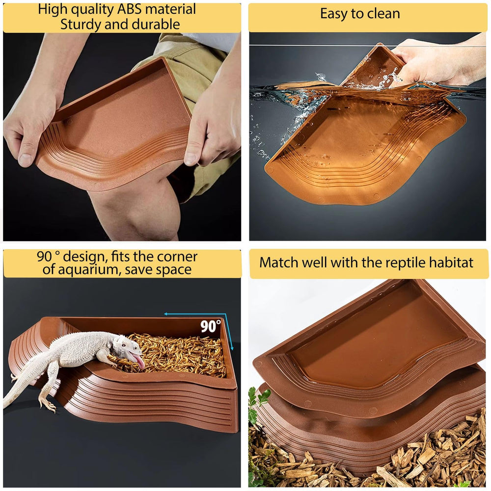 BZCWHWY detachable turtle soaking dish enables easy water changes