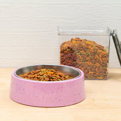 bzyoo sprinkle-design pink bowl adds cheerful aesthetics to mealtime
