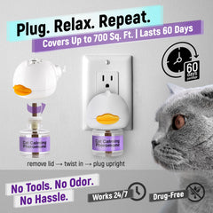 Cabins cat calming diffuser refill pack with two refills for extended use