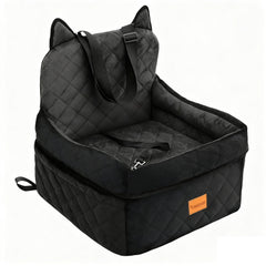 CABZOON dog car seat elevated cushion improves visibility and comfort during drives.