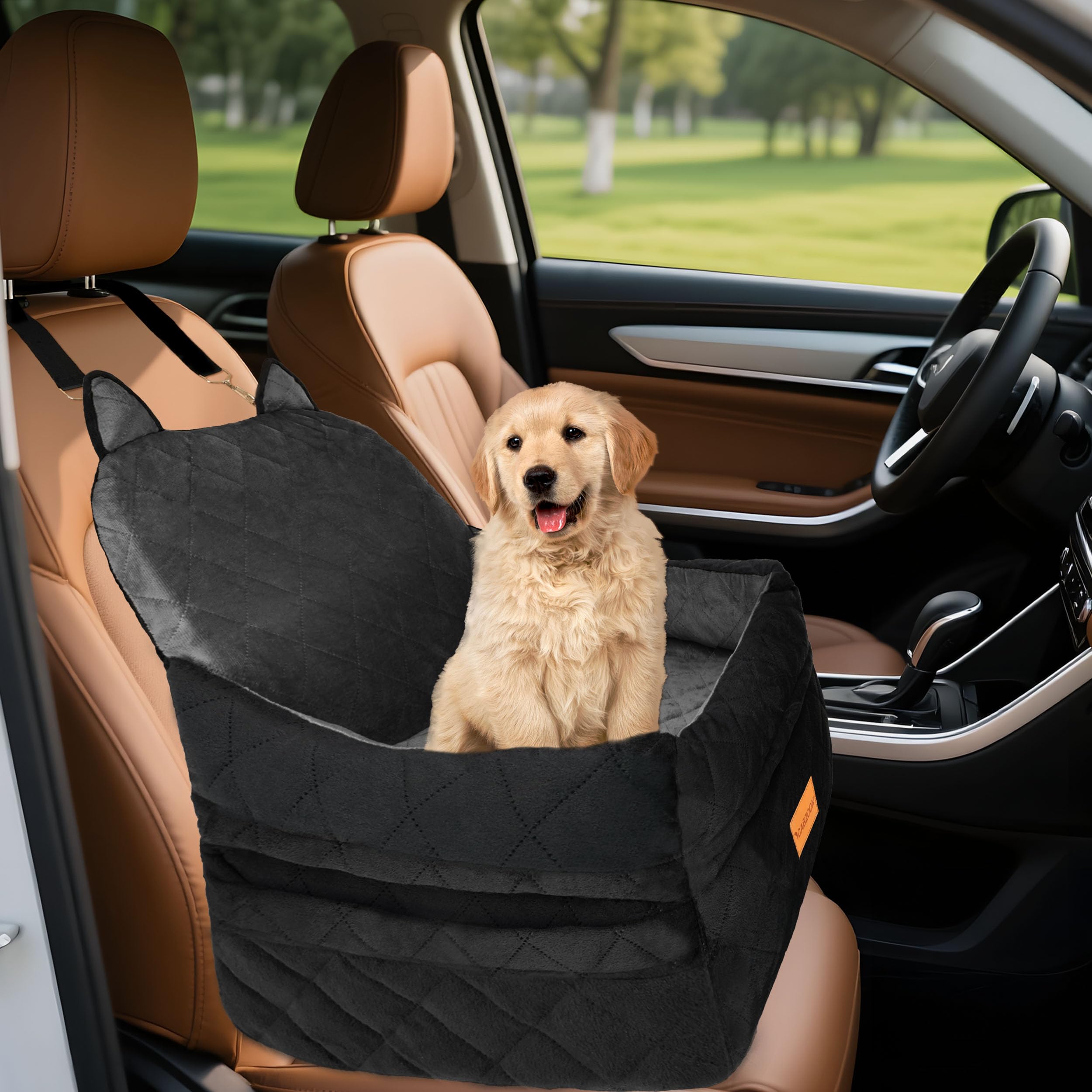 CABZOON dog car seat suitable for Yorkshire Terriers and Pomeranians.