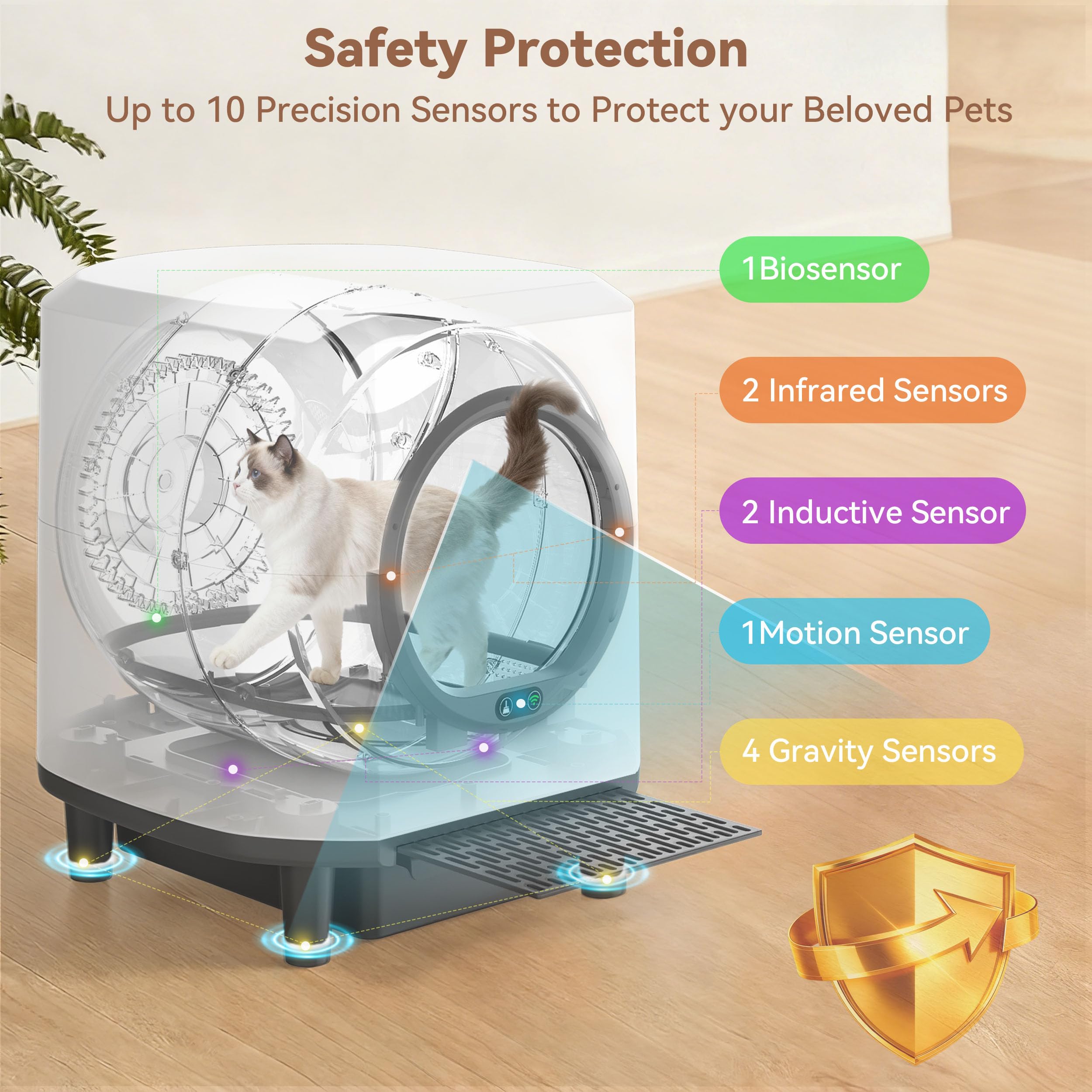 CABZOON collection drum exterior for easy waste collection