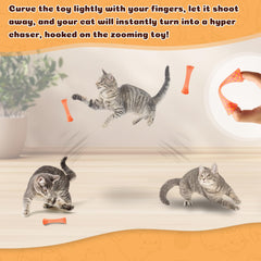 Cacovedo-cat-chasing-tubes are durable and lightweight for energetic play.