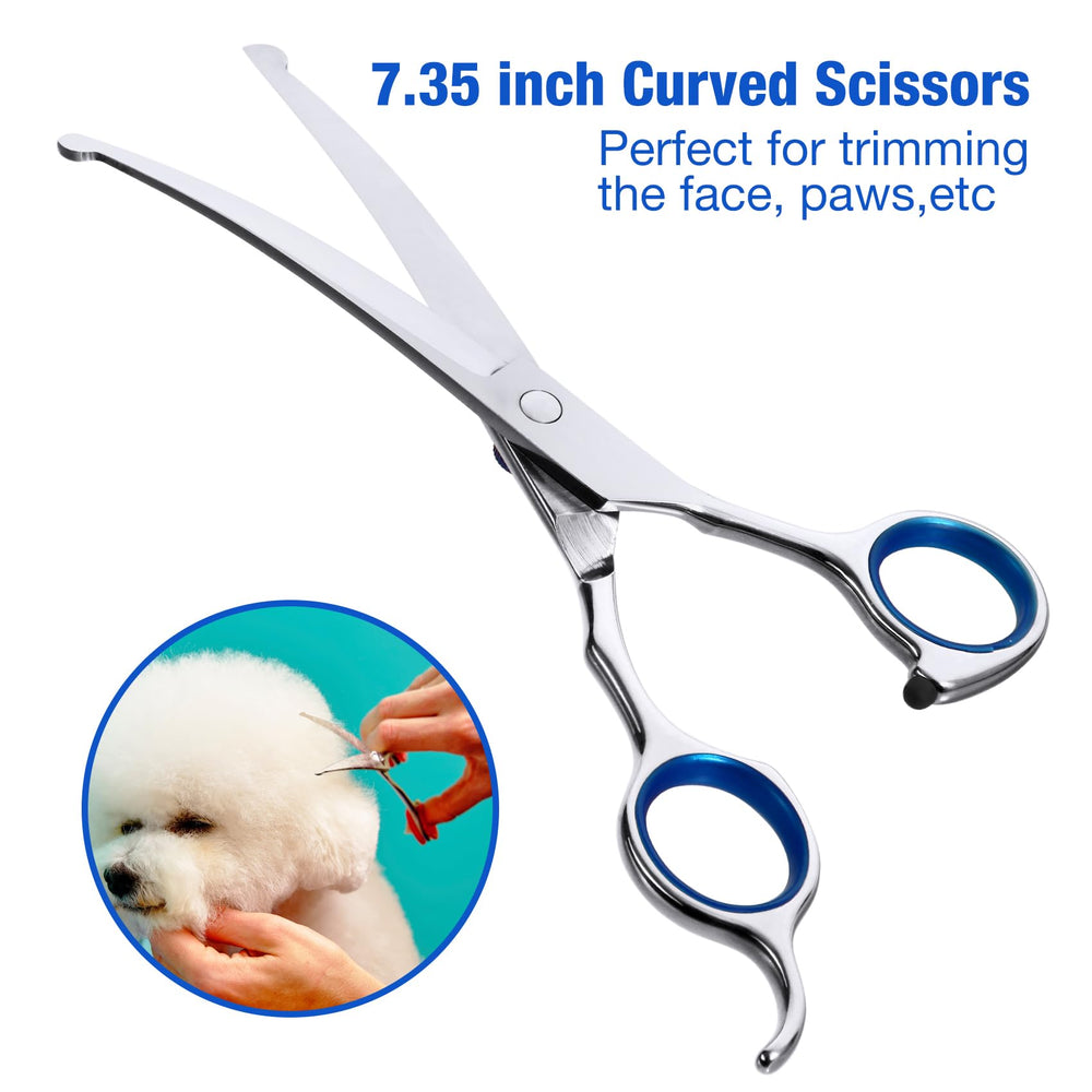 CADABY safety round tips protect sensitive areas while grooming faces and paws.