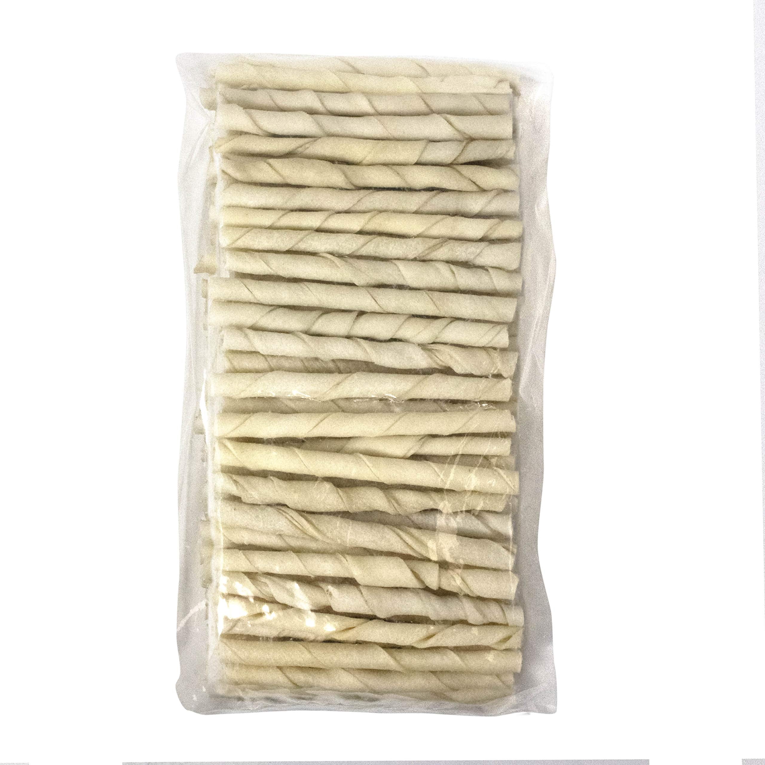 Cadet 5-inch beef hide twists ready for gnawing sessions.