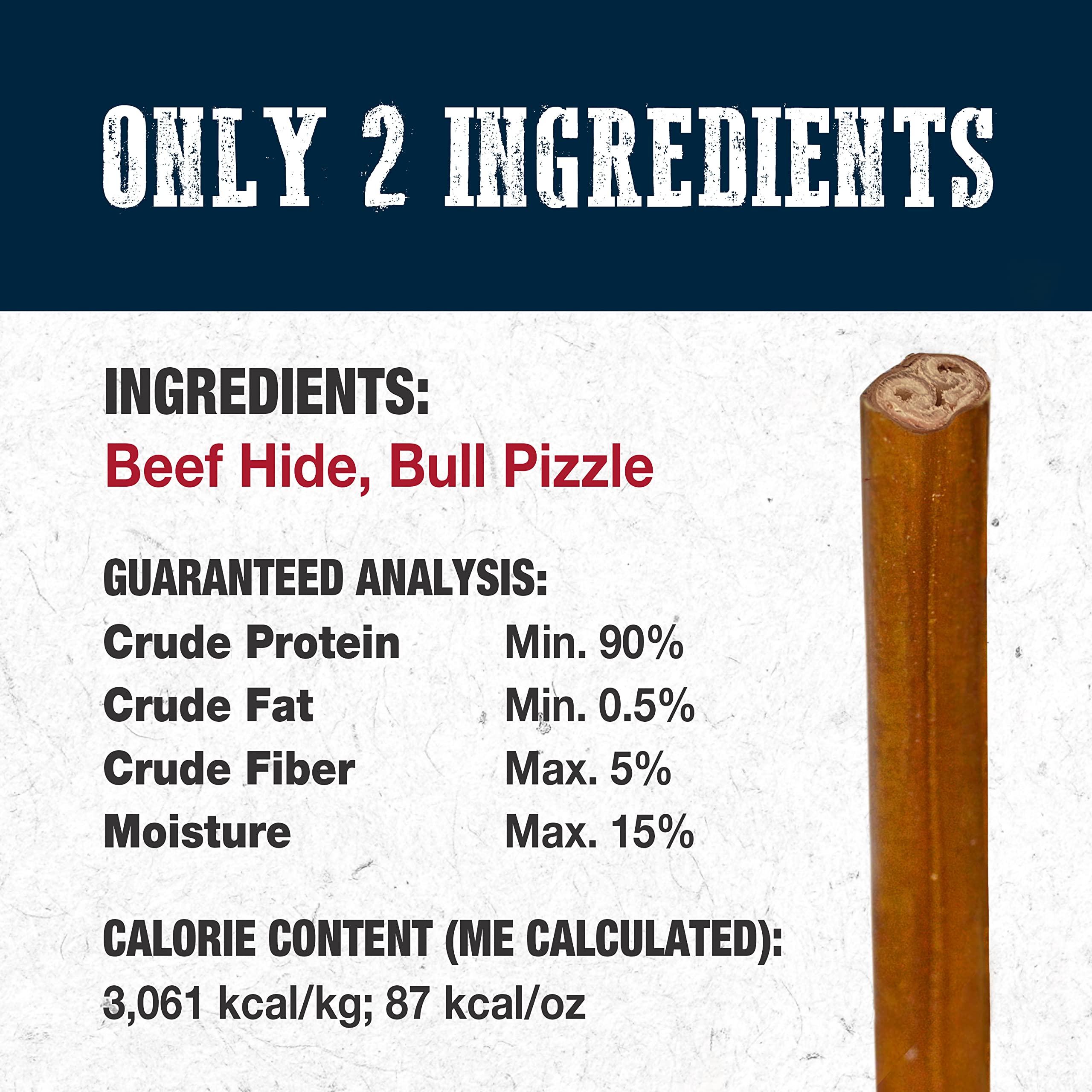 Cadet Bully Hide Sticks odor reduction profile near dog nose.
