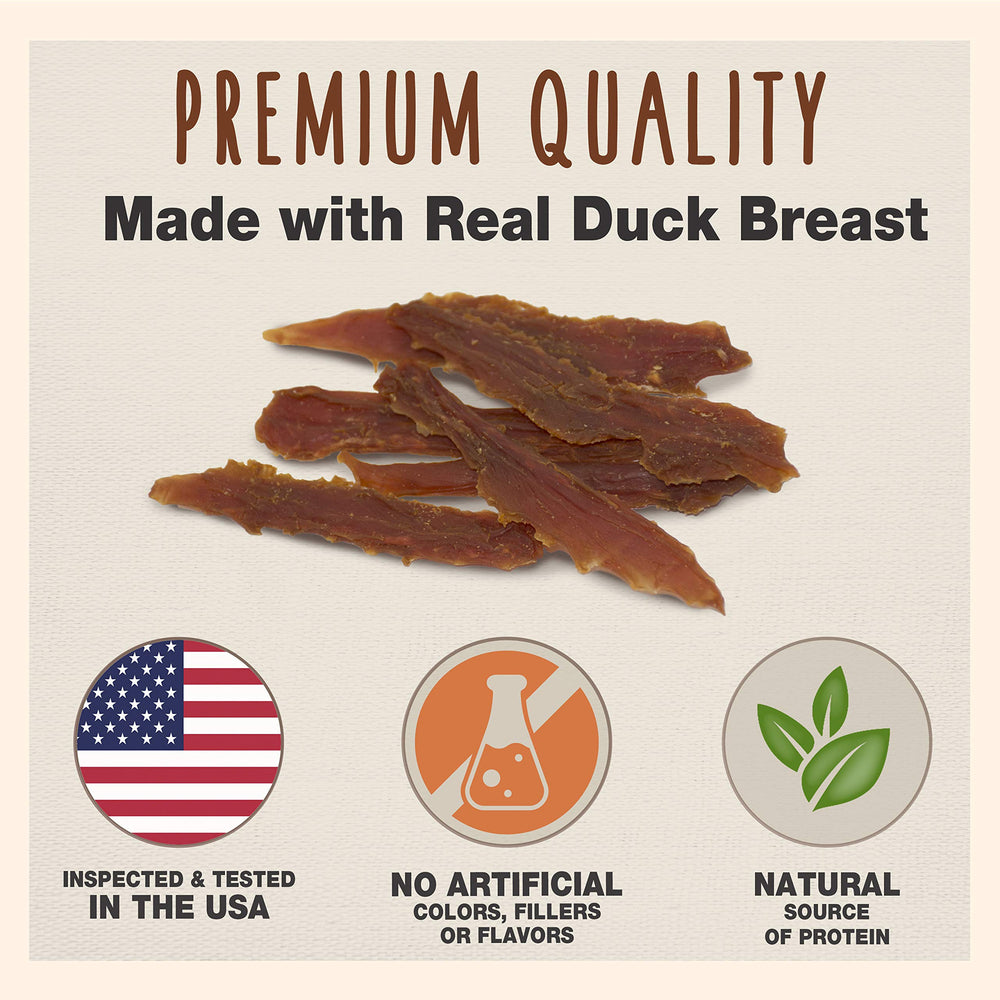 Cadet Gourmet duck-breast jerky 28oz high-protein treats for active dogs