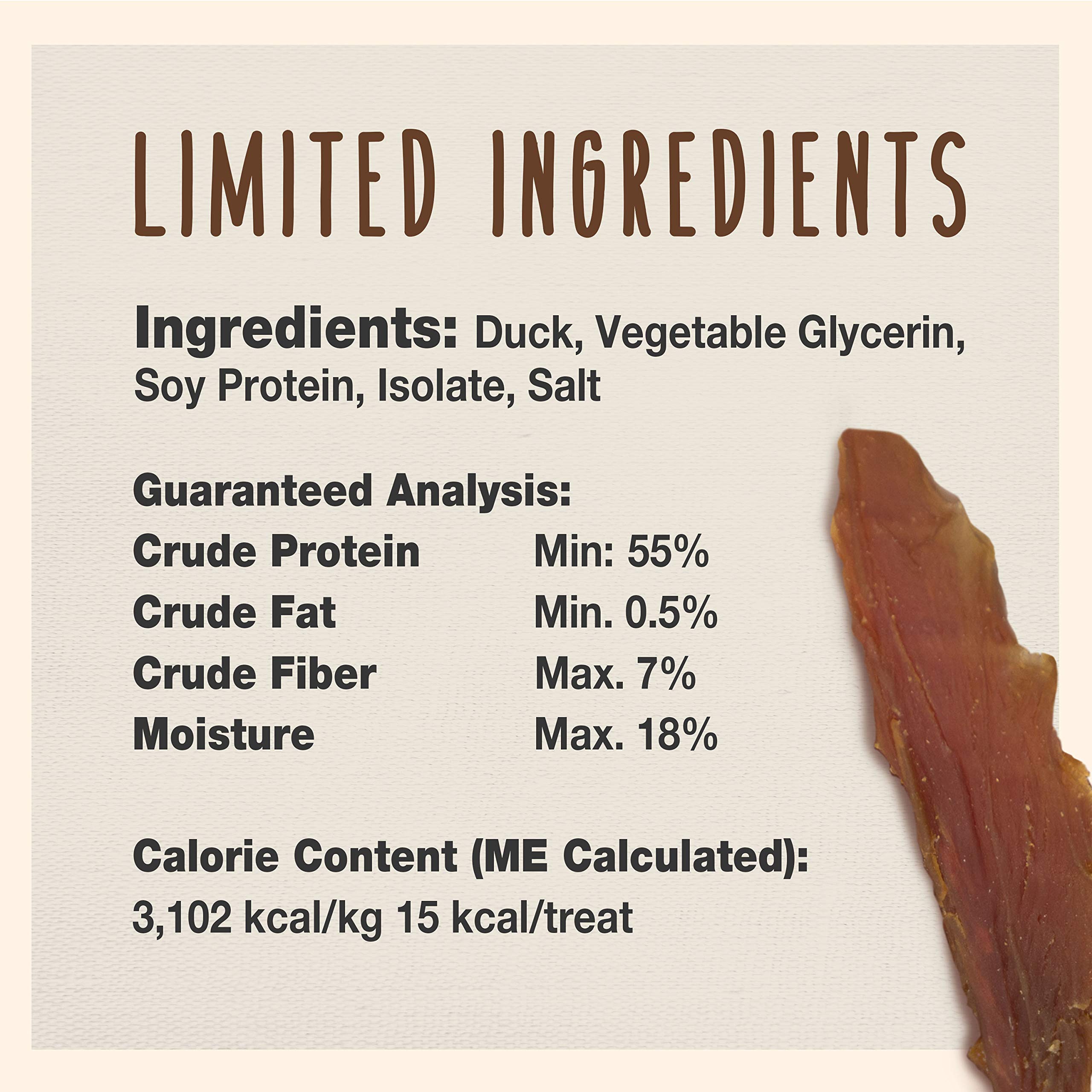 Cadet Gourmet duck-breast jerky 28oz no artificial colors, natural flavor