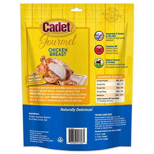 Cadet Gourmet premio de entrenamiento para perros, sabor a pollo que inspira obediencia.