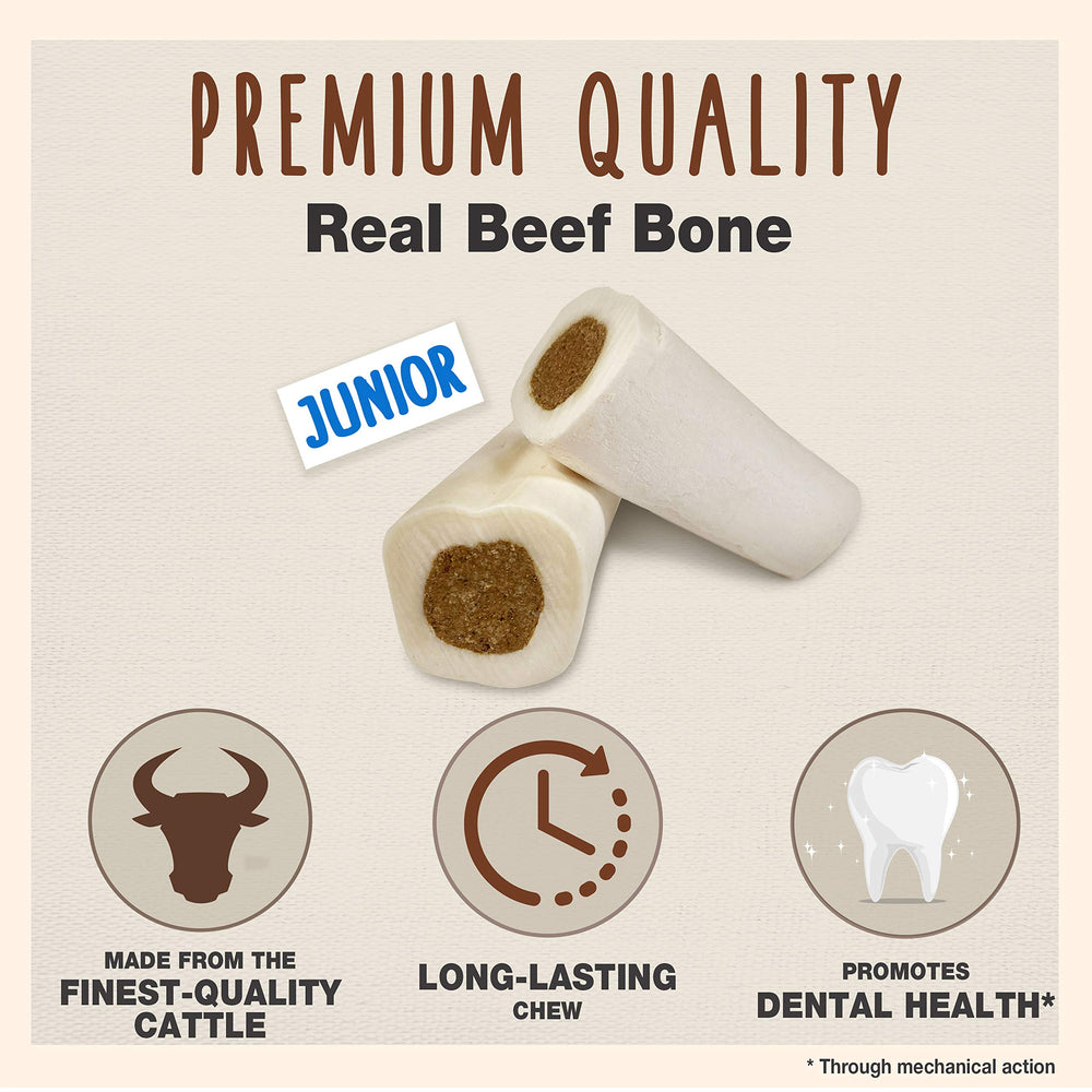 Cadet Junior stuffed shin bones demonstrate durability for aggressive chewers and extended play