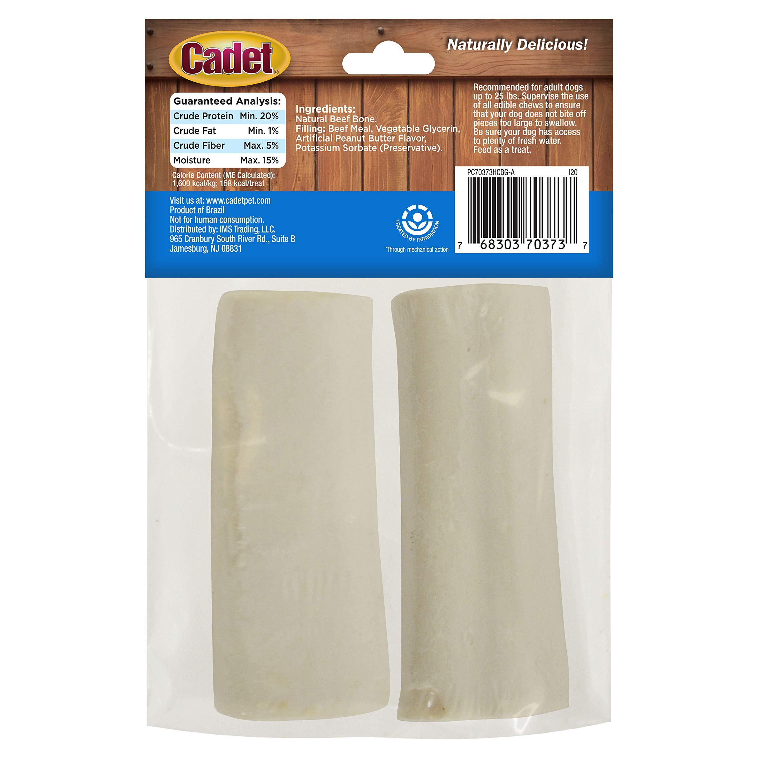 Cadet Junior stuffed shin bones inspected in the USA for quality