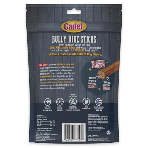Cadet Palitos Bully Hide - Ideal como recompensa durante el juego.