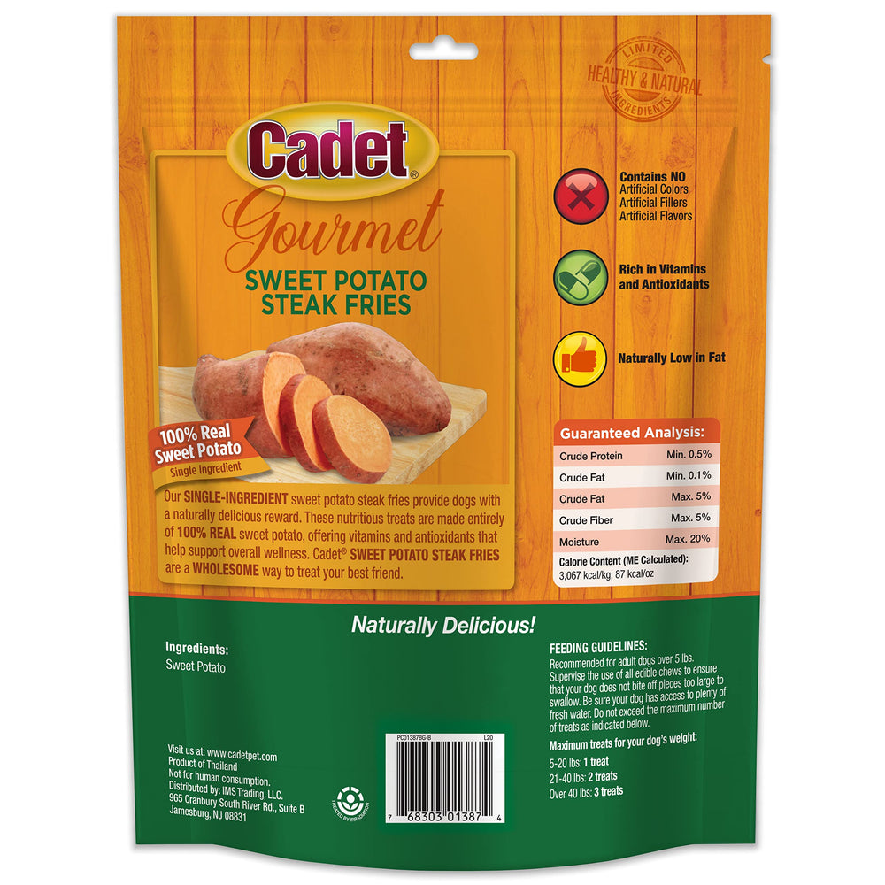 Cadet Sweet Potato Fries small dog—portion-friendly option for tiny breeds.