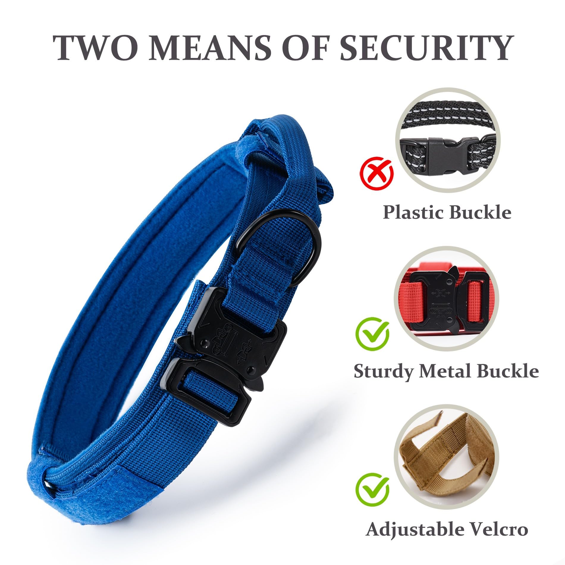 CADONO 1000D nylon durability collar withstands daily rugged use.