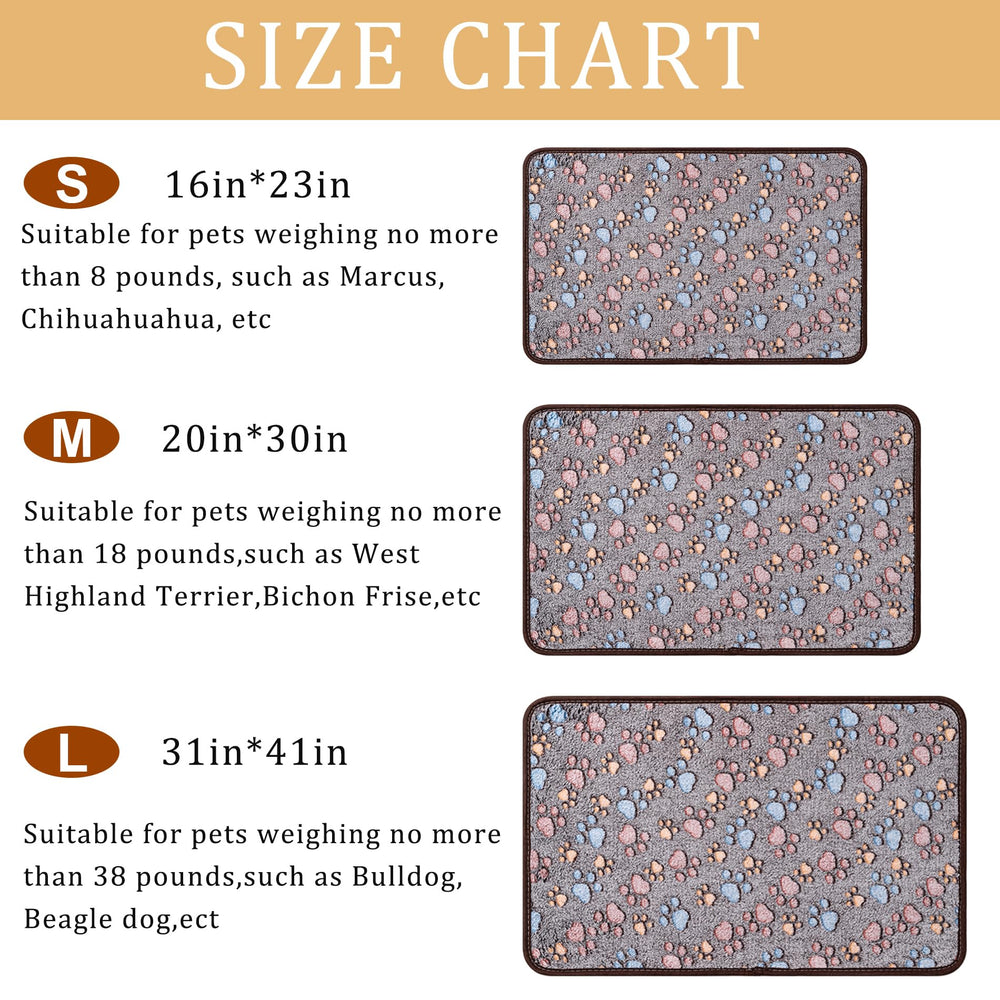 CADONO pet blanket three sizes pack for small to large pets.
