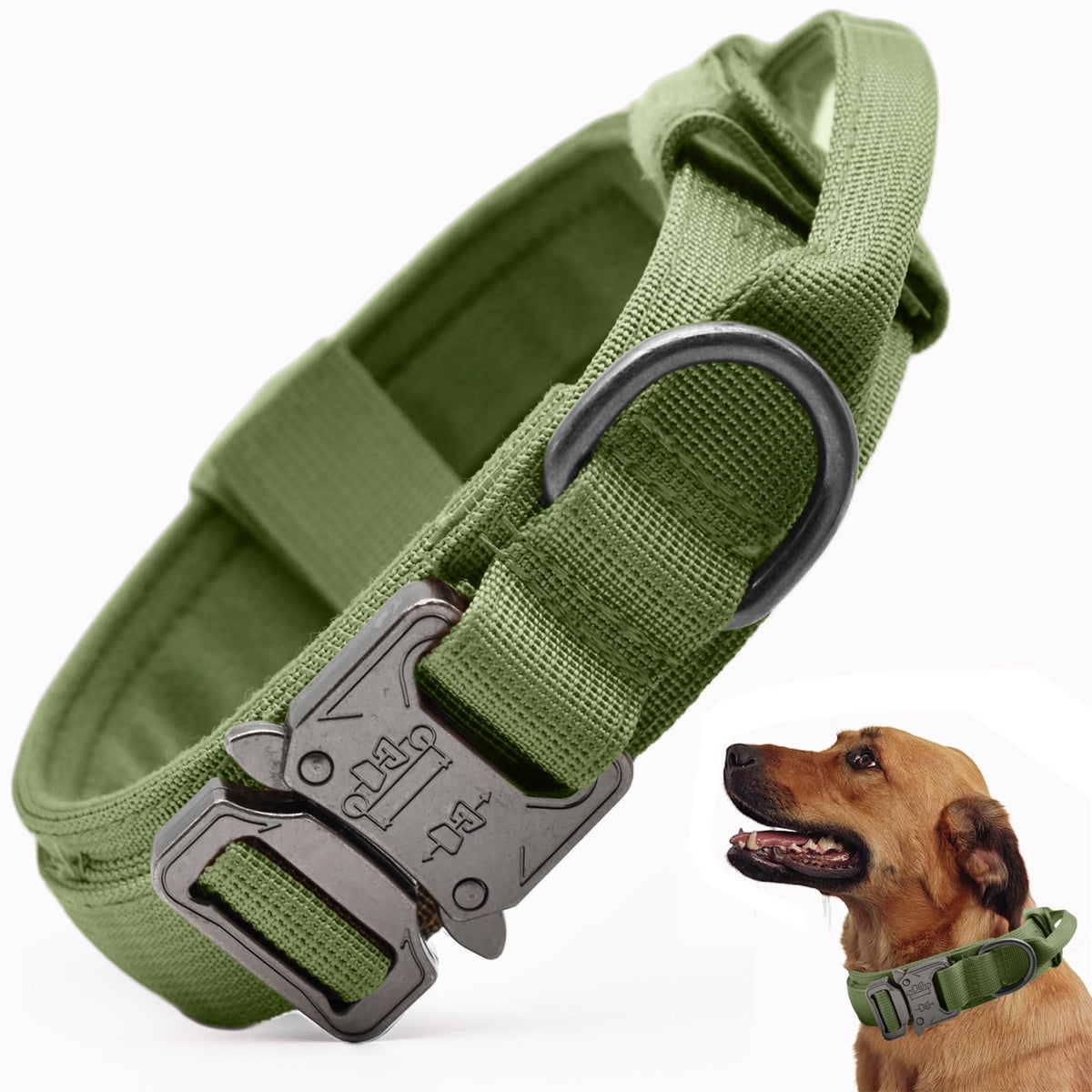 CADONO Tactical Dog Collar nylon close-up showing durability for training