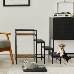 CADUKE pet stairs with nonslip pads; safe grip on each step.