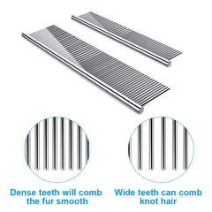 Cafhelp two-pack grooming tools for dogs and cats, versatile sizes for large and small areas.