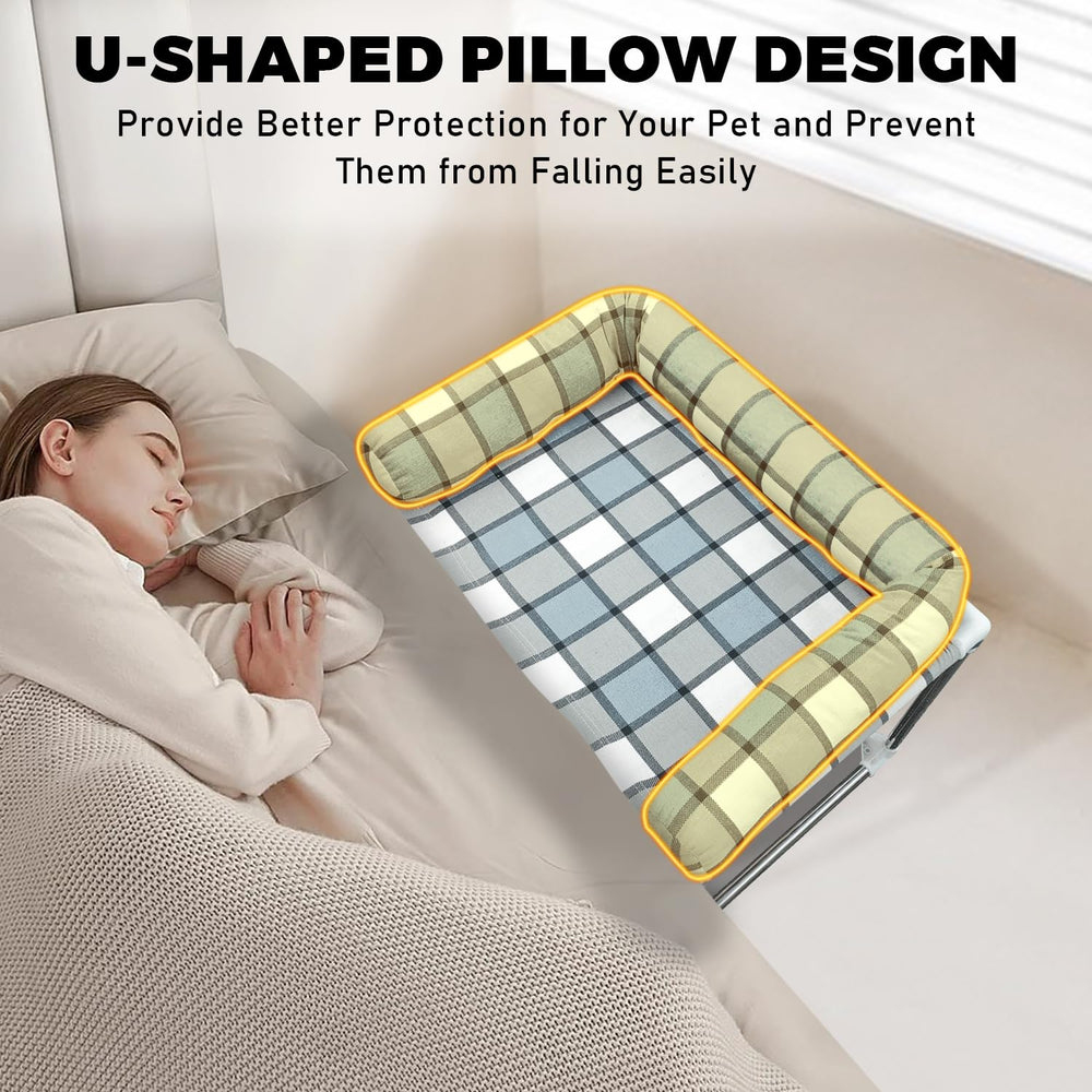 Caghash bed-height cosleeper window perch showing raised perch near you