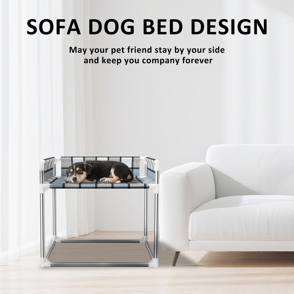 Caghash elevated frame sturdy construction highlights durable support for dogs and cats.