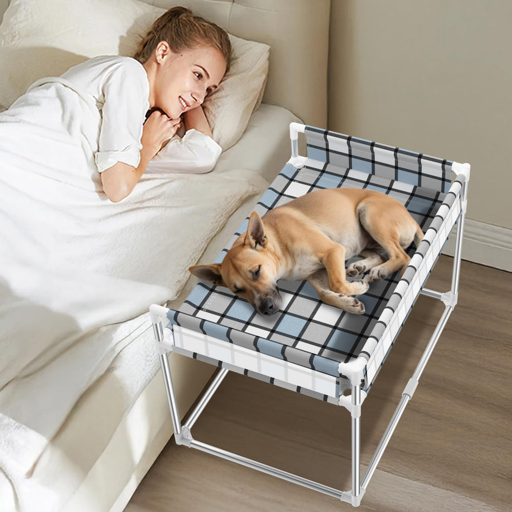 Caghash Bedside Window Pet Bed closeup highlights snug, secure design for companionship.