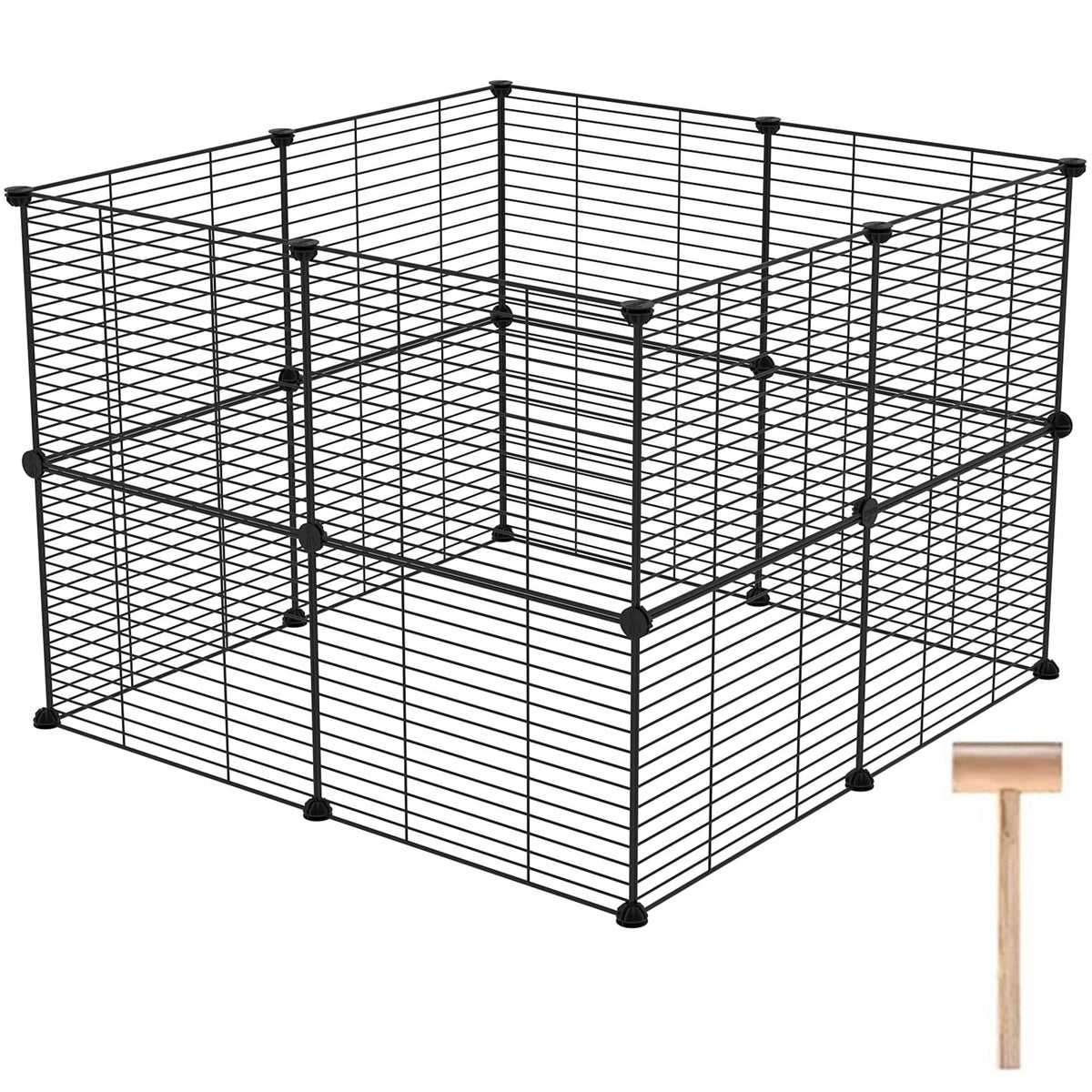 C&AHOME Pet Playpen 16 panels enables flexible shaping for safe play spaces.