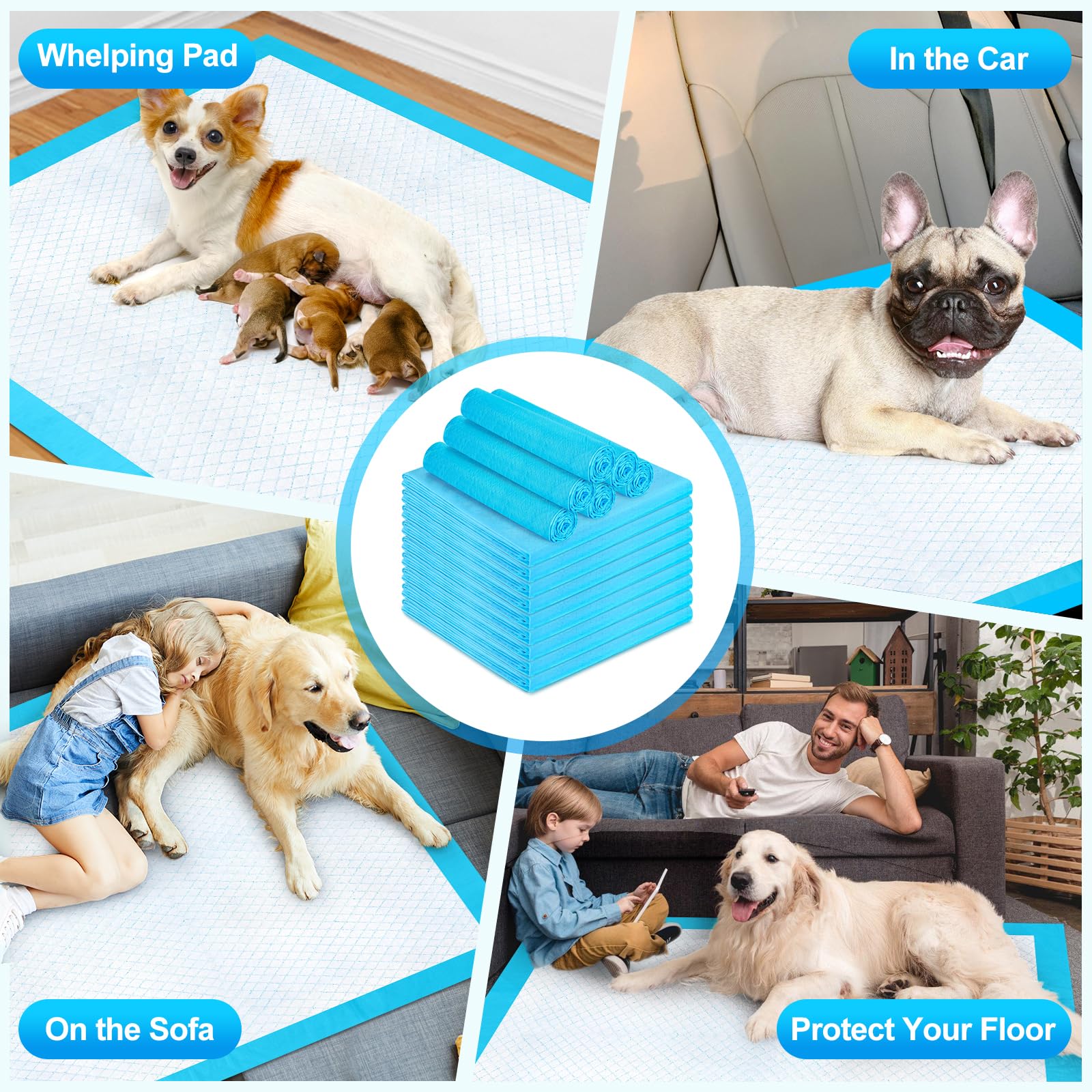 CAHUDIKIC pee pad extra-thick design supports training and larger pets