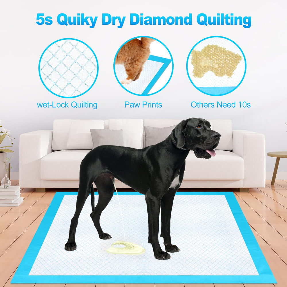 CAHUDIKIC pee pad quick-dry layer helps reduce lingering moisture
