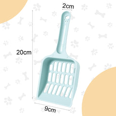 Caiqicome ergonomic-handle scoop designed for comfortable grip during litter box duty
