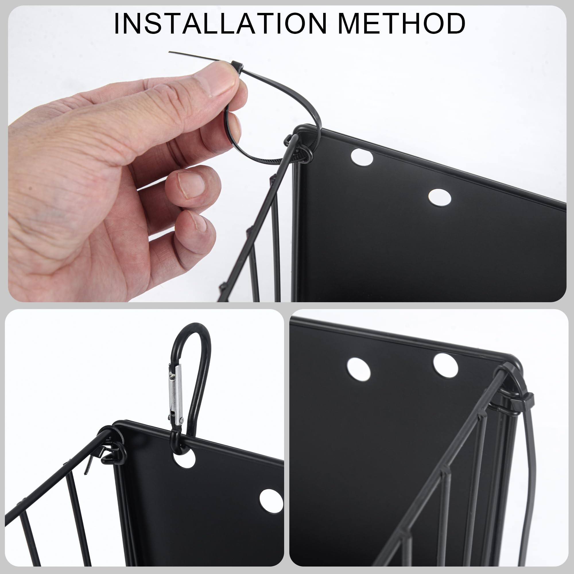 CAIQINLI Hay Feeder foldable design saves storage space.