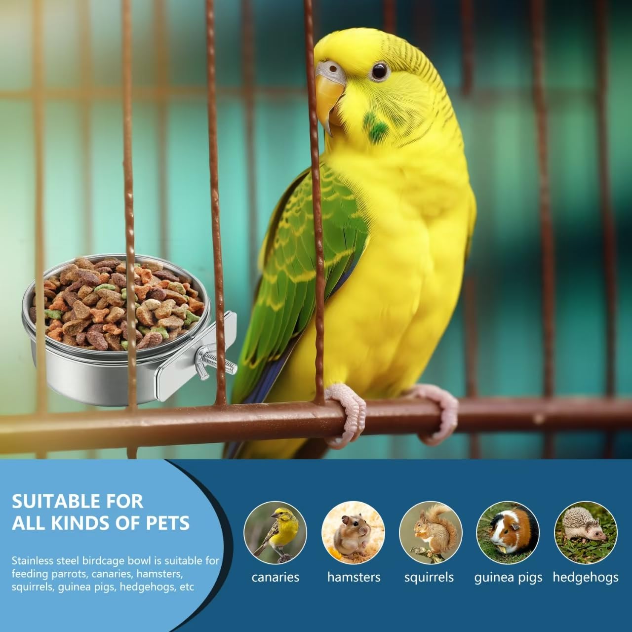 CAIYUANYUAN-SHENXUEJIAO easy-clean design simplifies cage maintenance