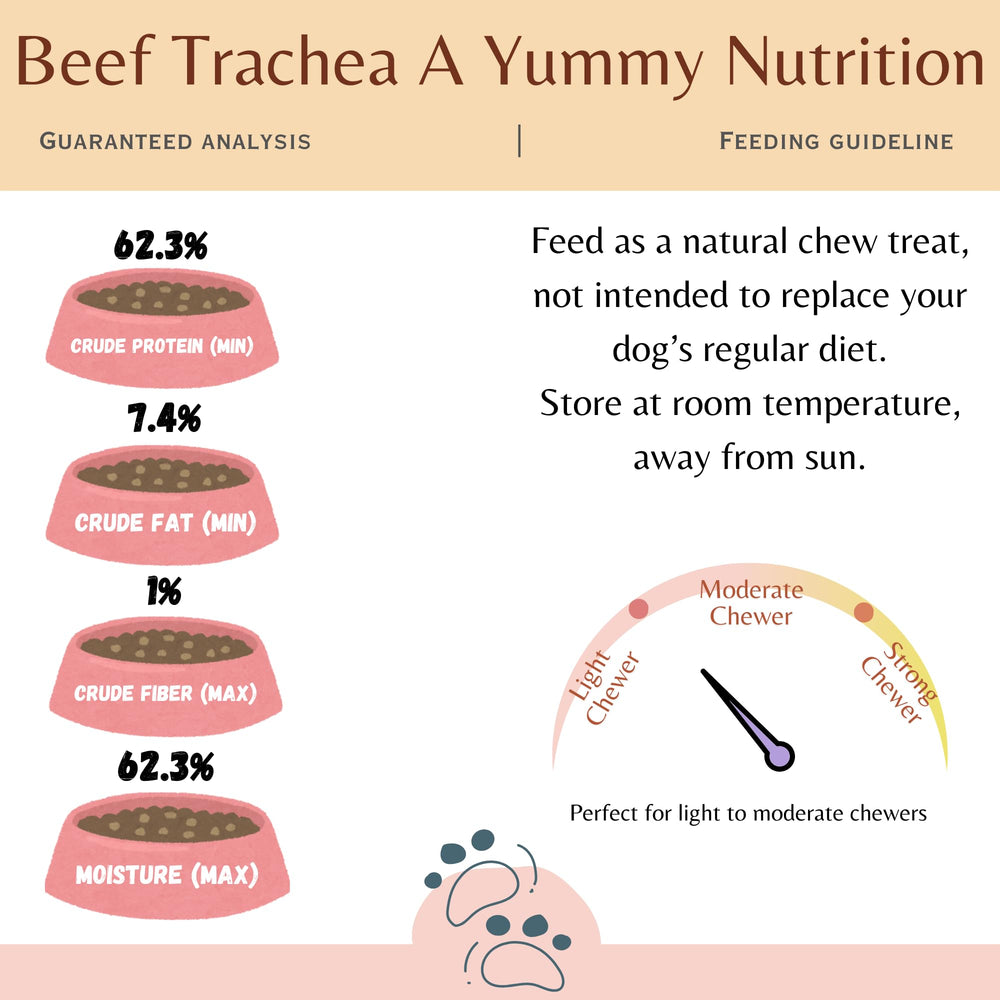 Cal Premium beef trachea chews open-pack shot ready for snack sharing