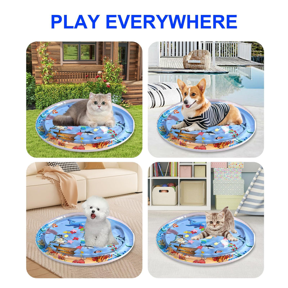Calantre cat water mat buyer notice explains user expectations and care tips