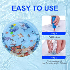 Calantre water mat ocean fish toys float for interactive play
