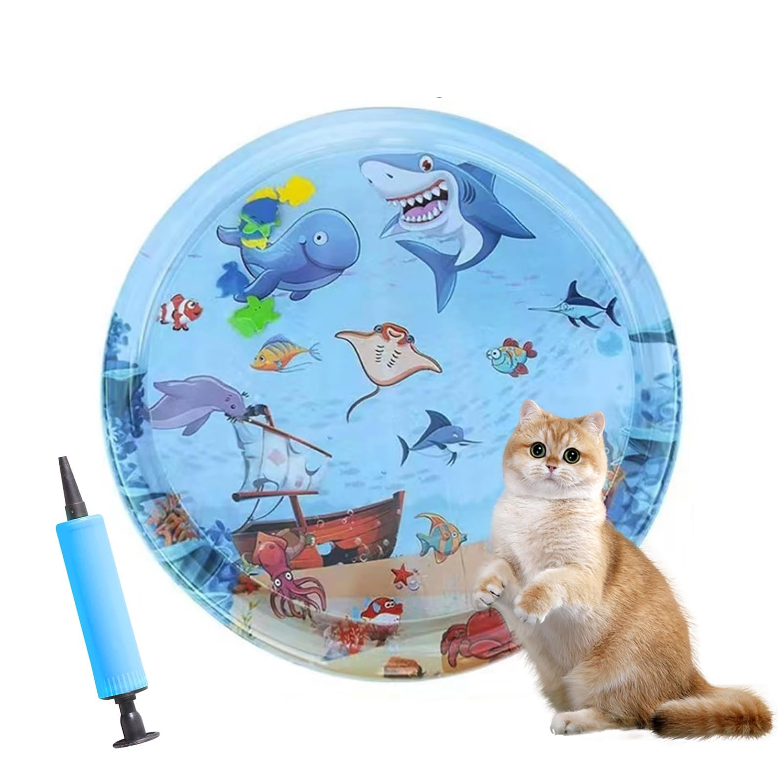 Calantre cat water mat thickened surface demonstrates durable scratch-resistant play
