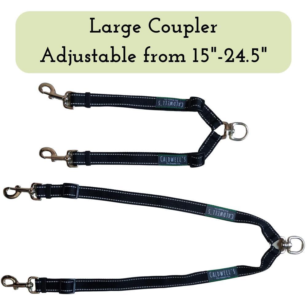 Caldwell's Leash Coupler tangle-free swivel enables smooth, stress-free jogging.