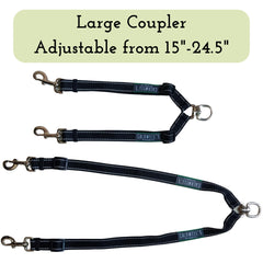 Caldwell's Leash Coupler tangle-free swivel enables smooth, stress-free jogging.