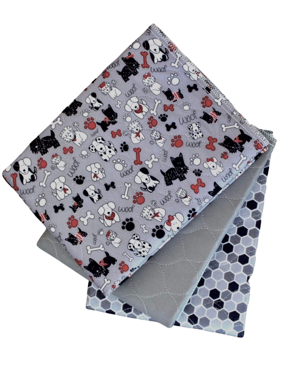 Caldwell's Potty Pad unfolded shows a large washable surface for puppy training.
