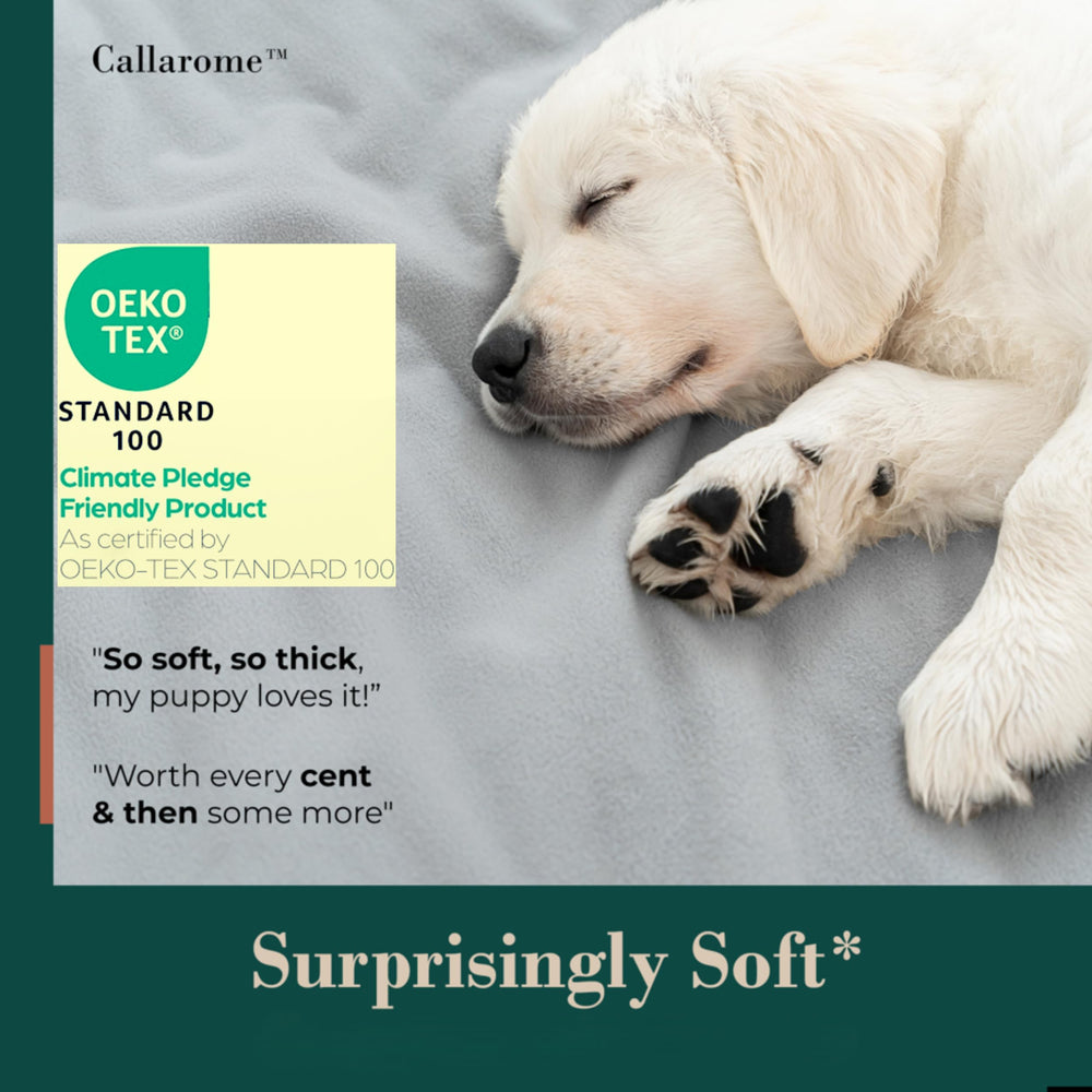Callarome waterproof dog blanket folded for easy storage and quick cleanup