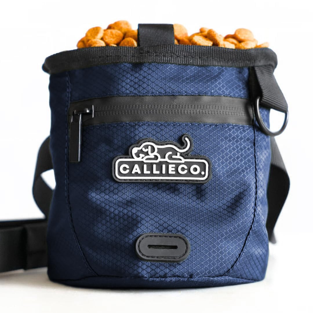 Callieco mini dog treat pouch with magnetic closure for quick training treat access