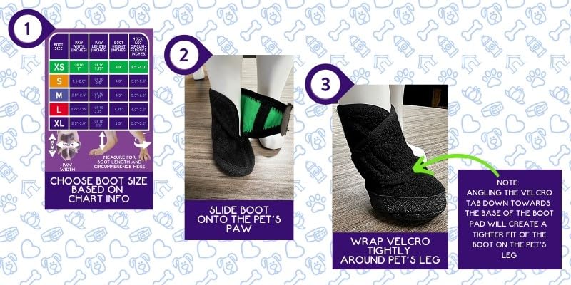 Calm Paws Recovery Boot outer fabric provides protective, breathable coverage.