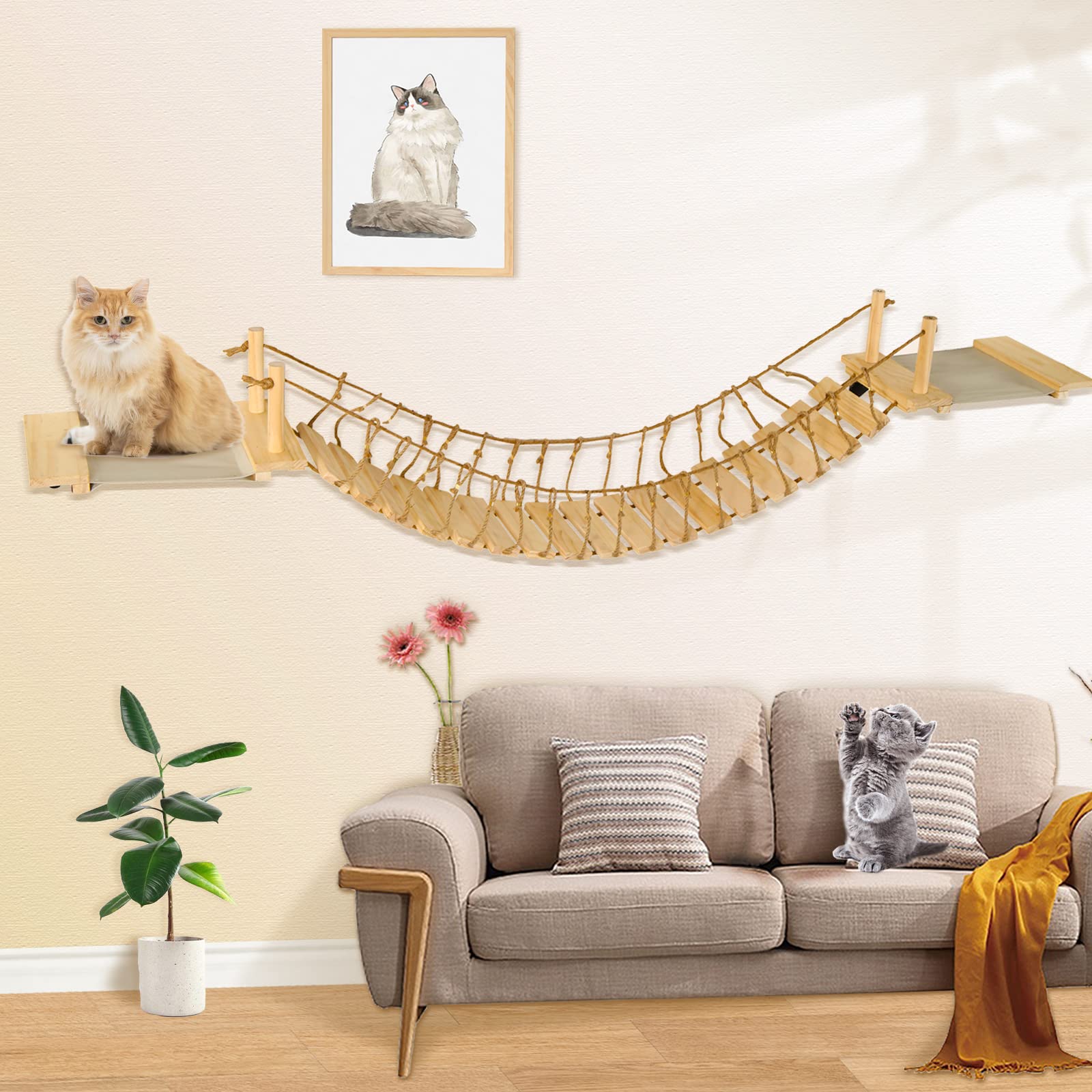 Calmbee handcrafted assembly emphasizes sturdy joinery for long-lasting cat furniture.
