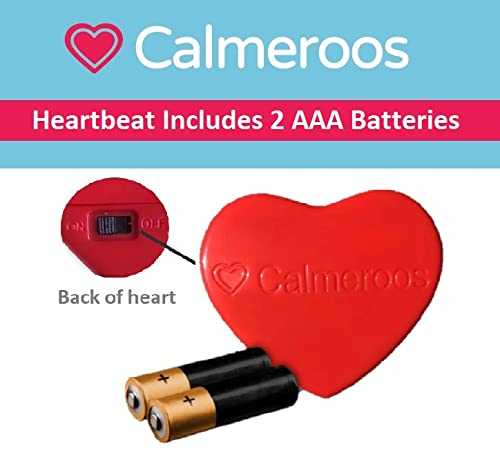 Calmeroos plush with soft material and machine-washable design for easy reuse