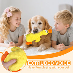 Calming Ducks Dog Toy bite resistant construction supports lasting chews