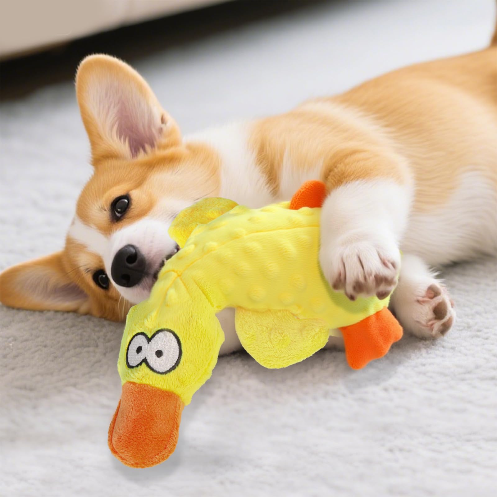 Calming Ducks Dog Toy portable compact size for travel or on the go fun